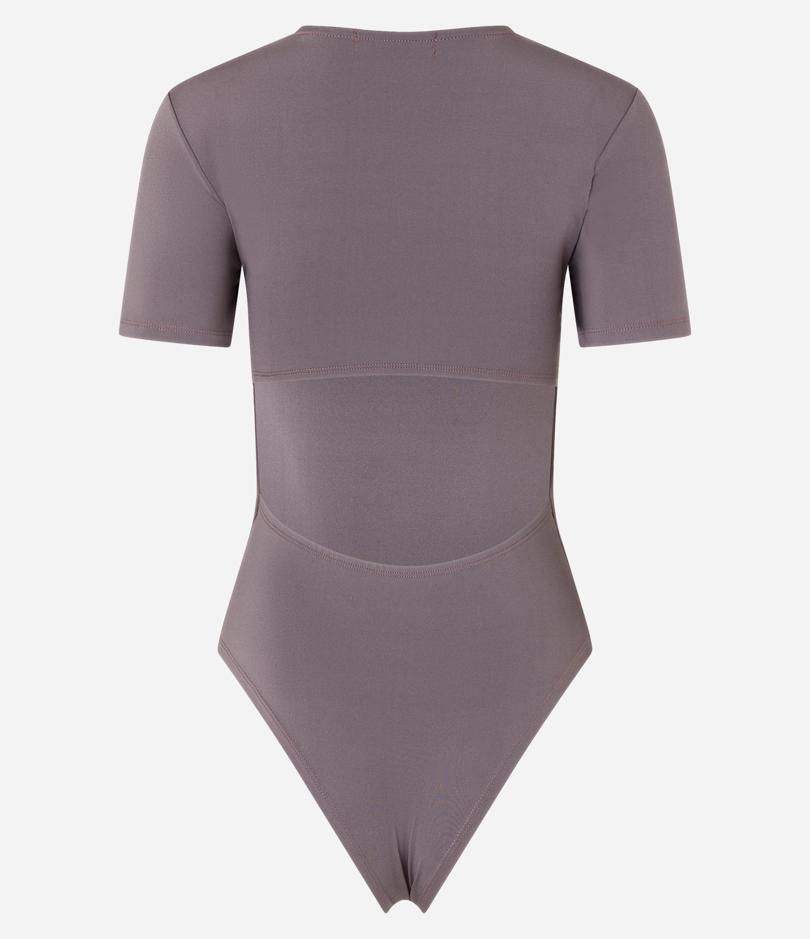 Body em Microfibra com Abertura nas Costas Cinza 5