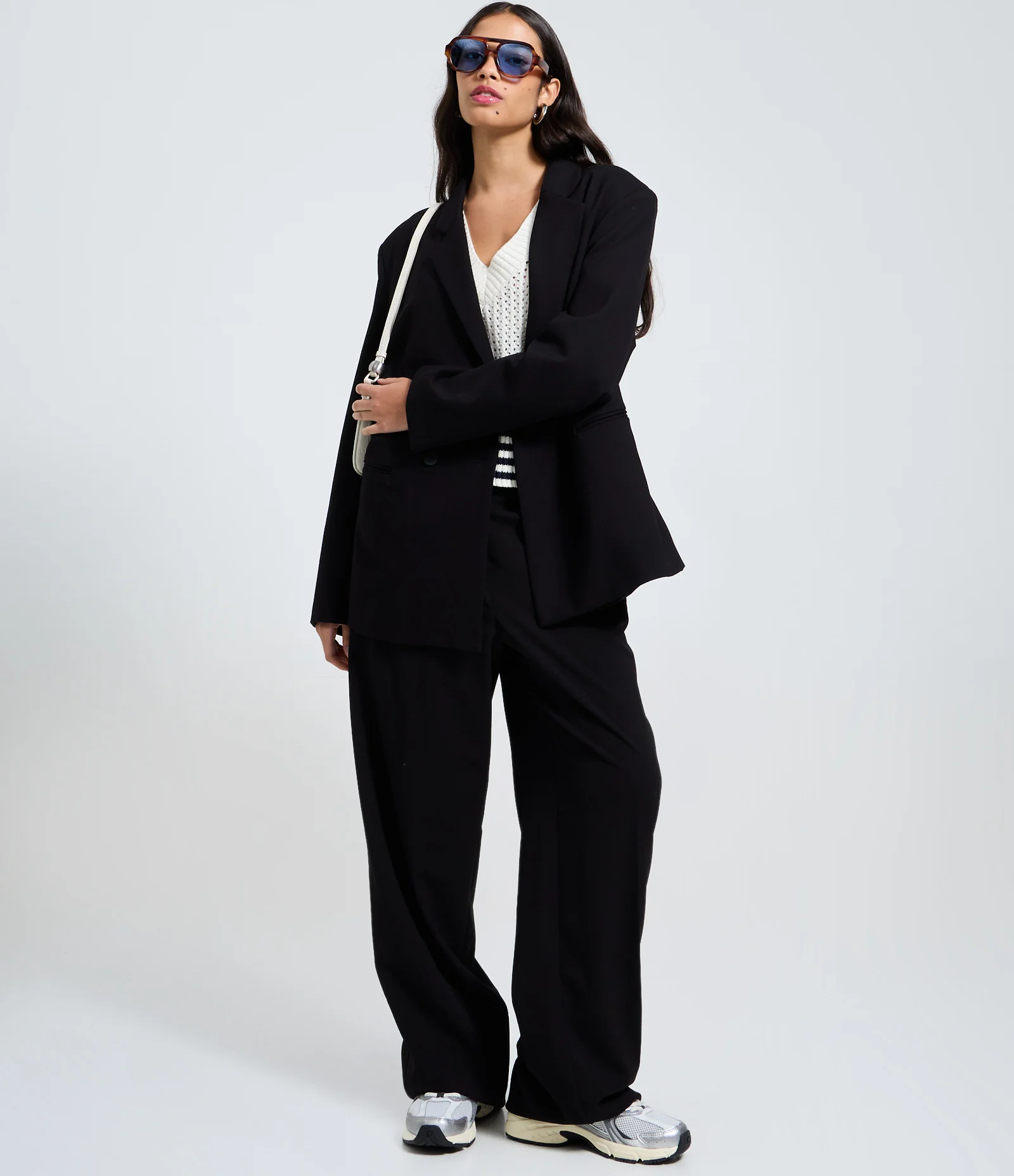 Blazer Alfaiataria Ponto Roma Alongado Preto 2