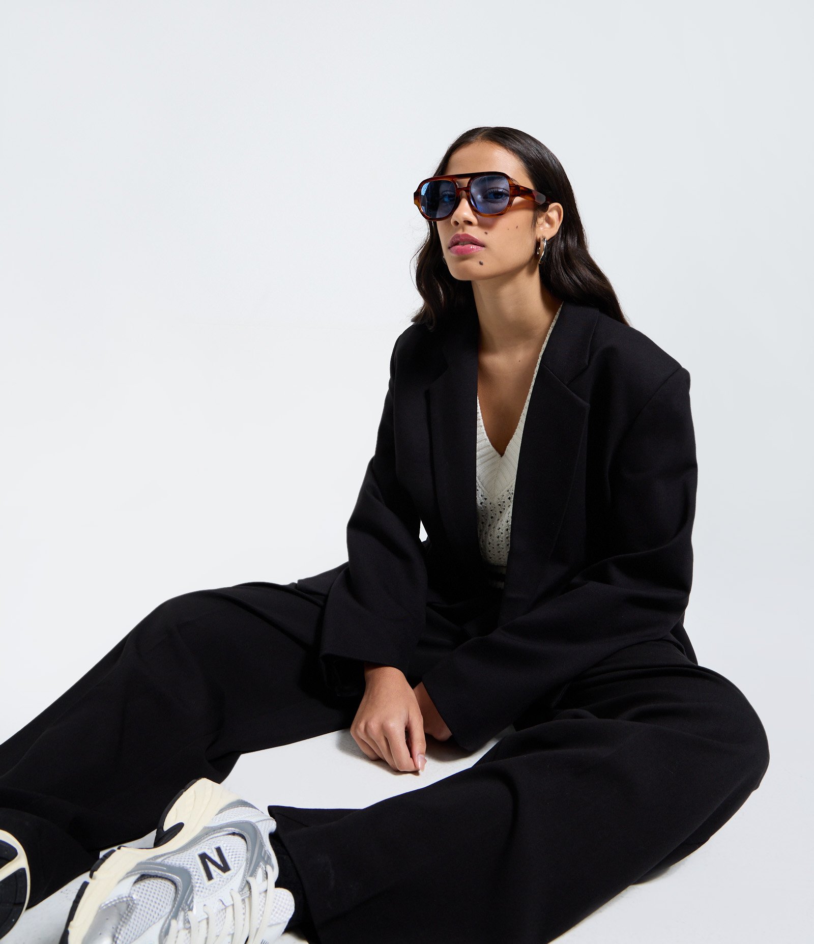 Blazer Alfaiataria Ponto Roma Alongado Preto 4