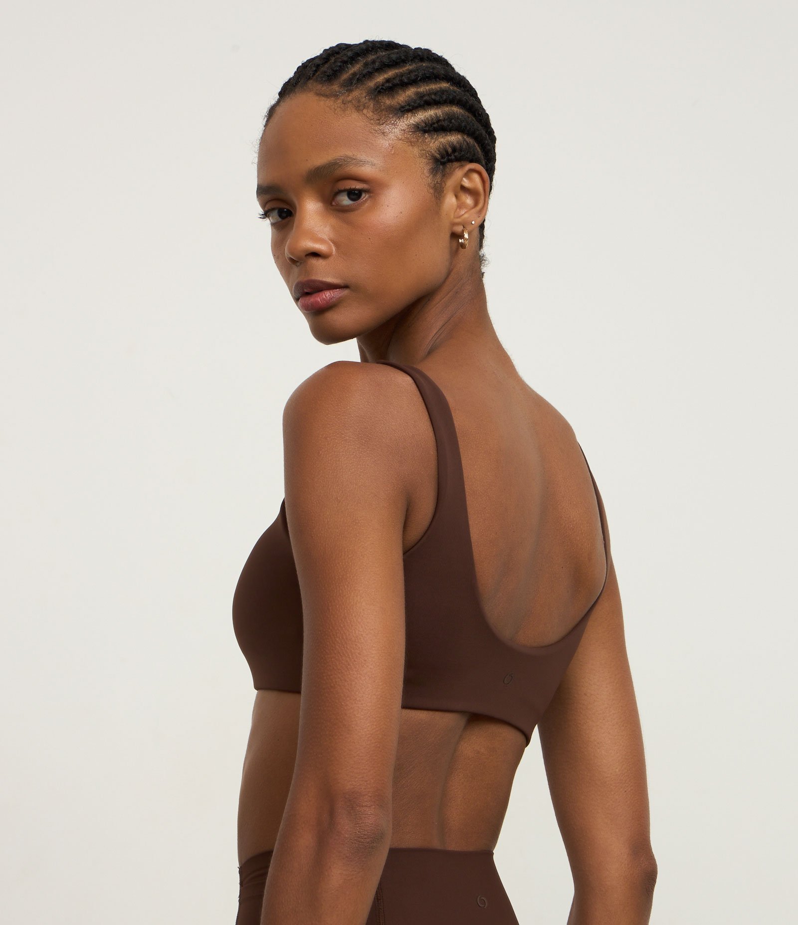 Top Bojo Esportivo em Microfibra Marrom 4