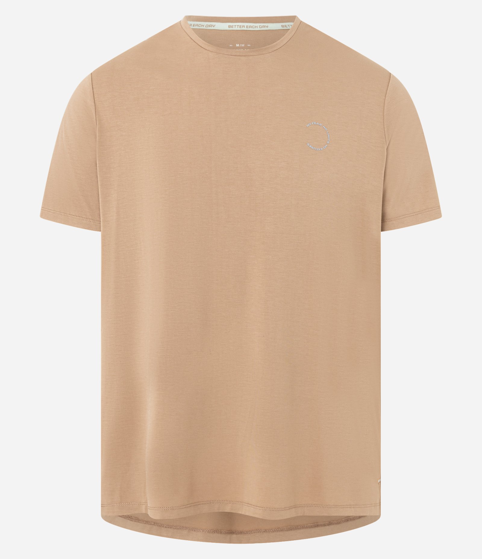 Camiseta Esportiva em Tecnologia Dry com Estampa Lettering Marrom 5