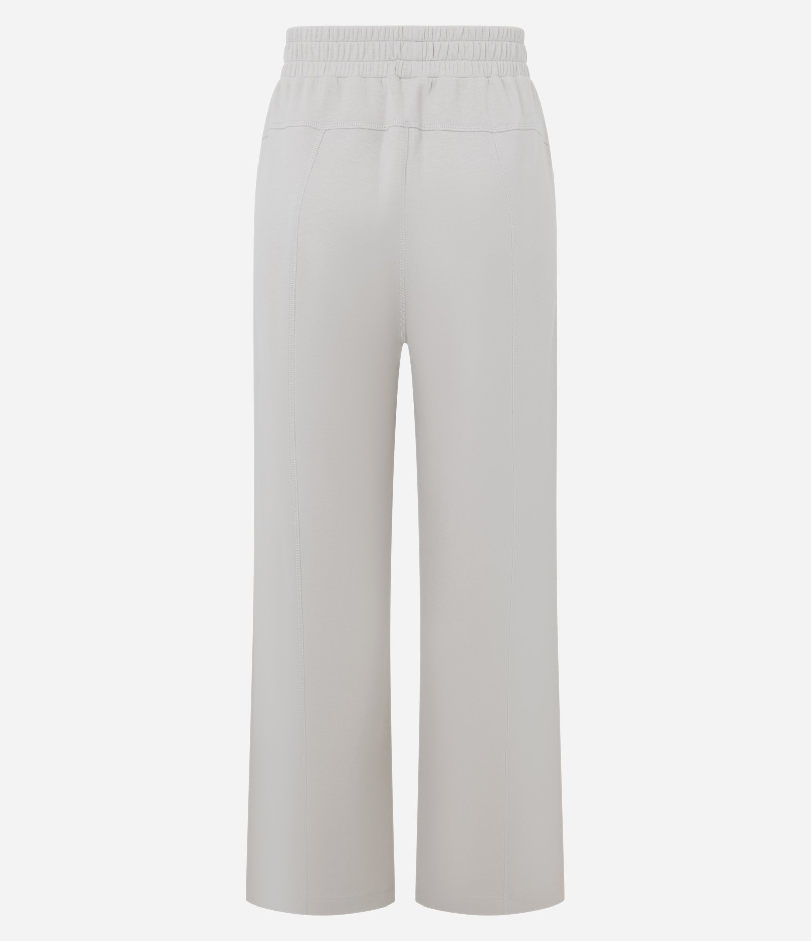 Calça Reta Esportiva em Modal com Trançadeira Cinza Claro 6