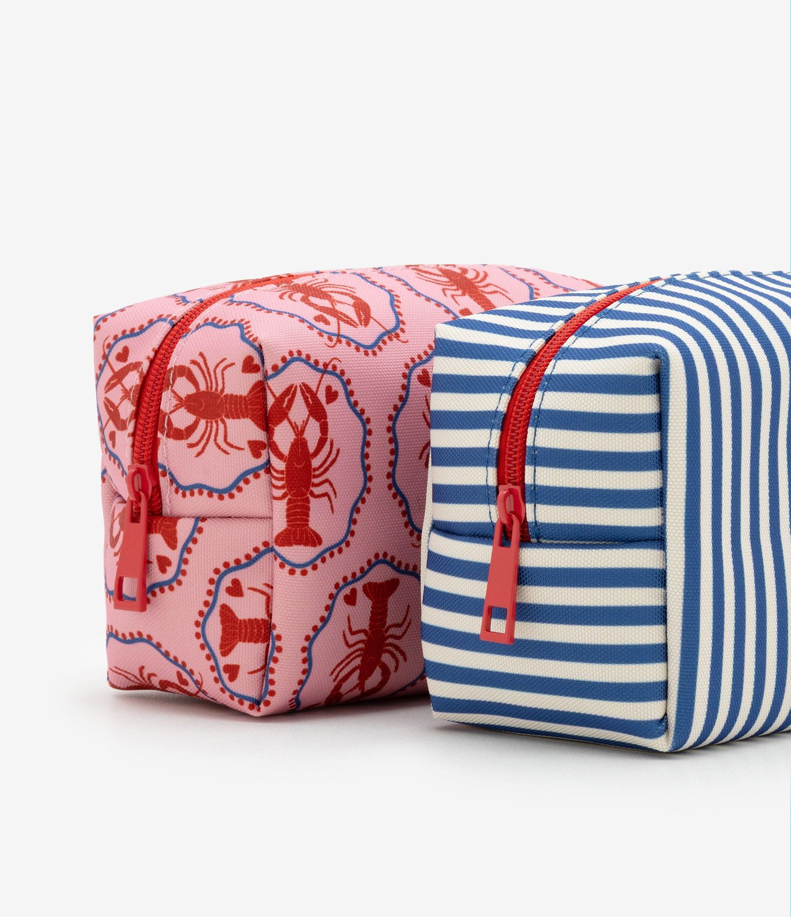 Kit 03 Nécessaires Grande e Retangulares Médias Estampadas Multicores 3