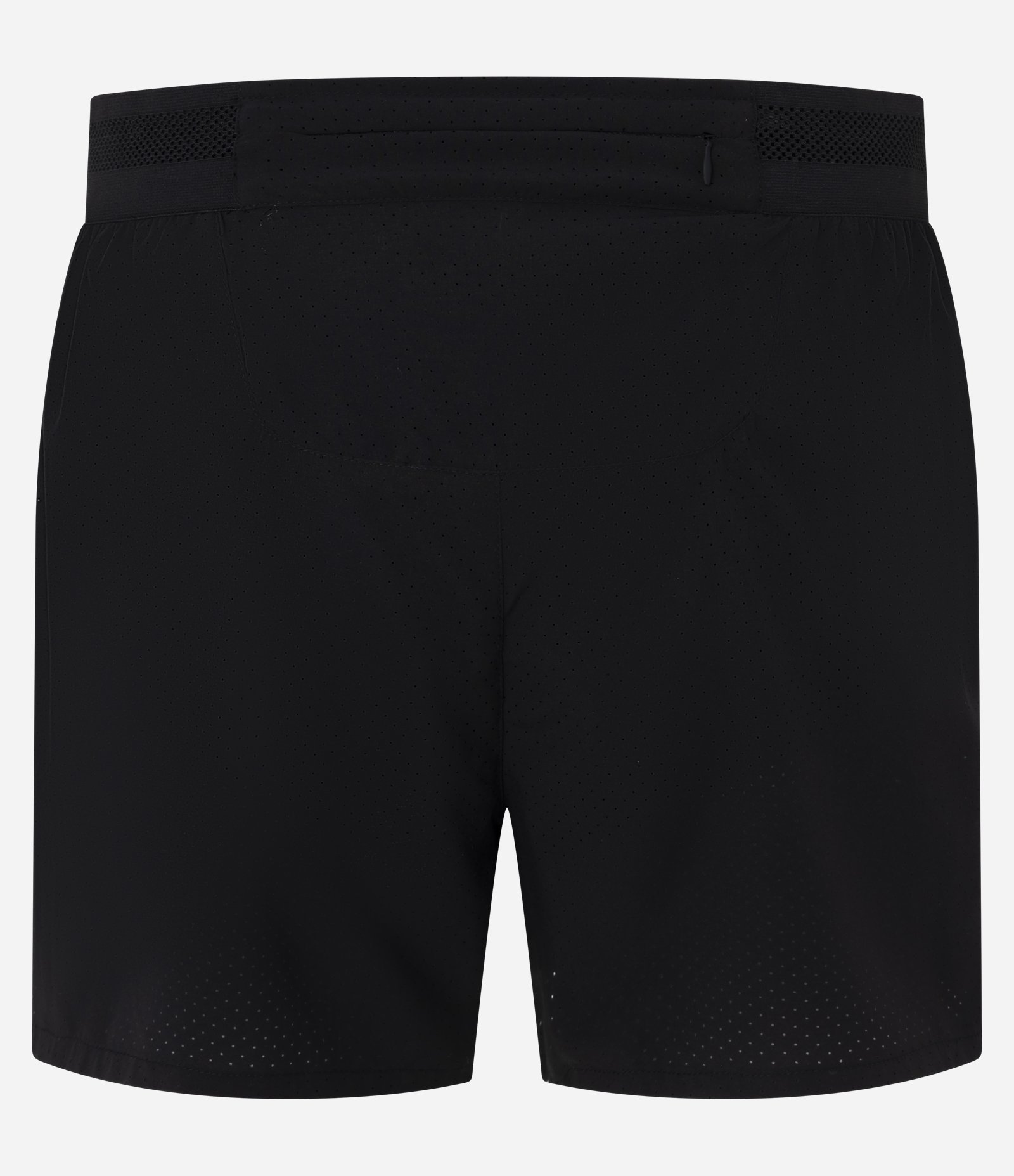 Bermuda Esportiva em Microfibra Liso Running Furadinha Preto 10