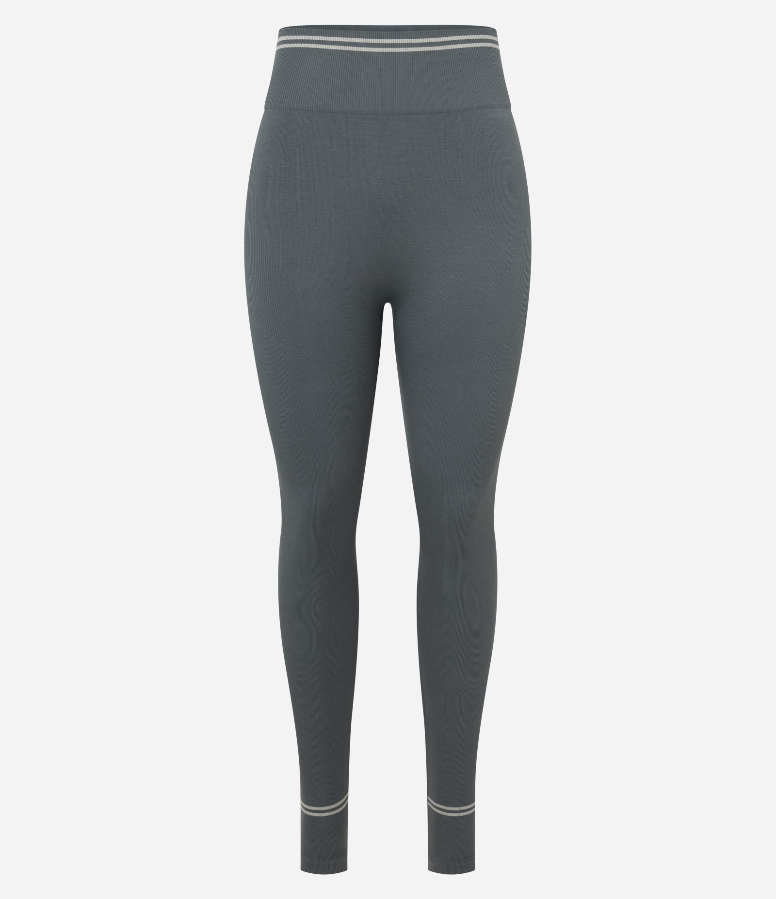 Calça Legging Esportiva Seamless com Listras no Cós Barra Verde 6