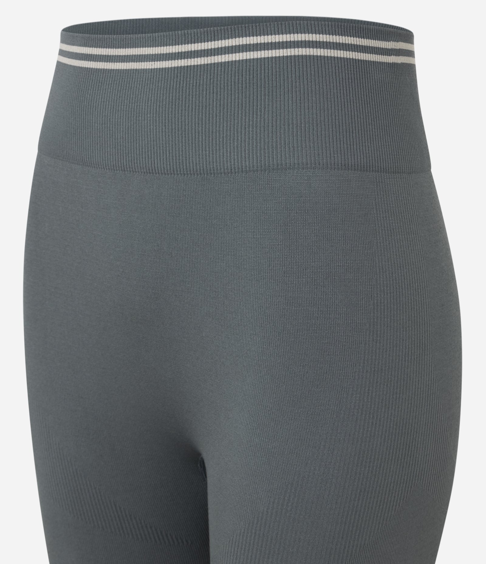 Calça Legging Esportiva Seamless com Listras no Cós Barra Verde 7