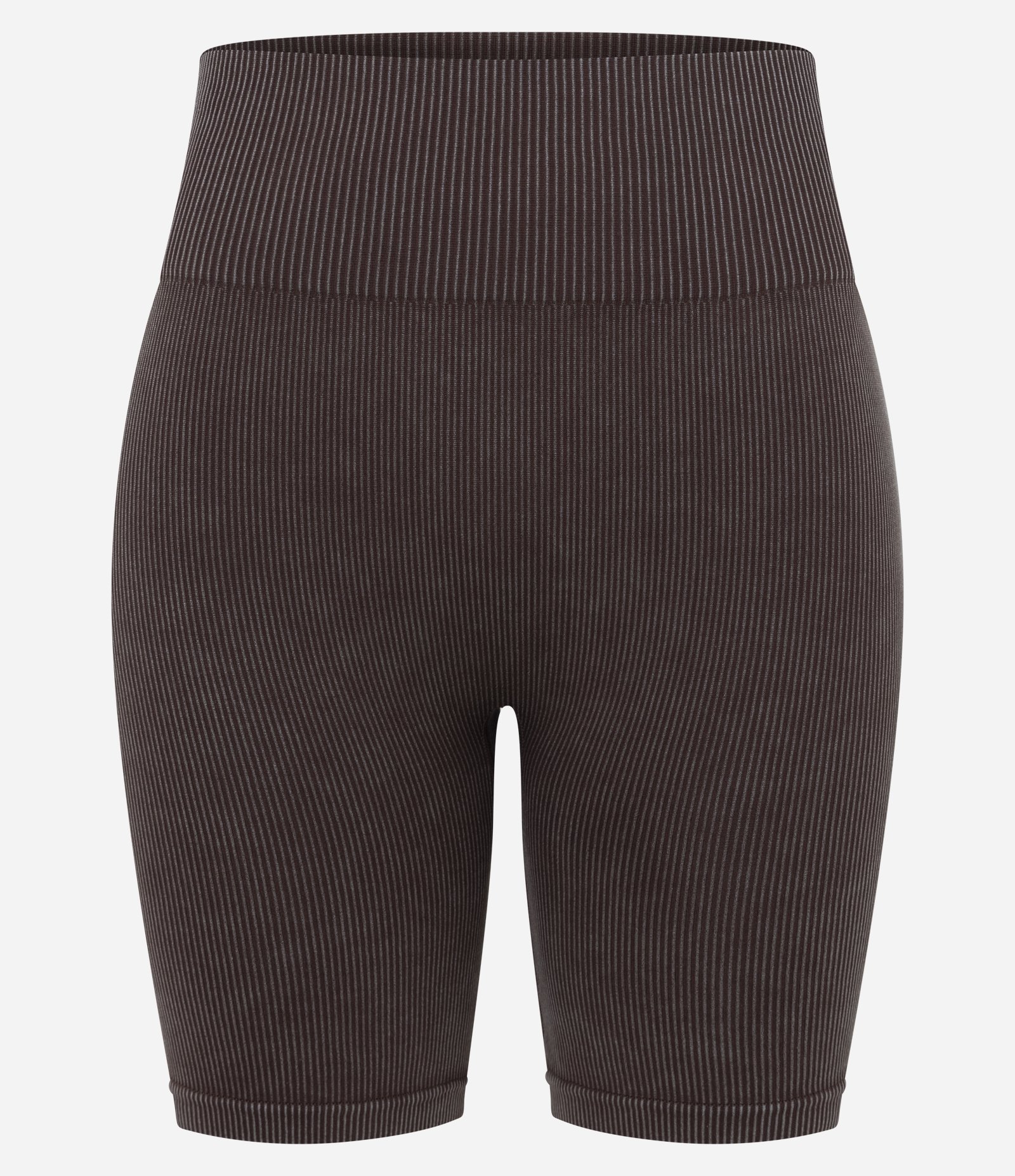 Bermuda Esportiva sem Costura com Cós Alto Marrom 5