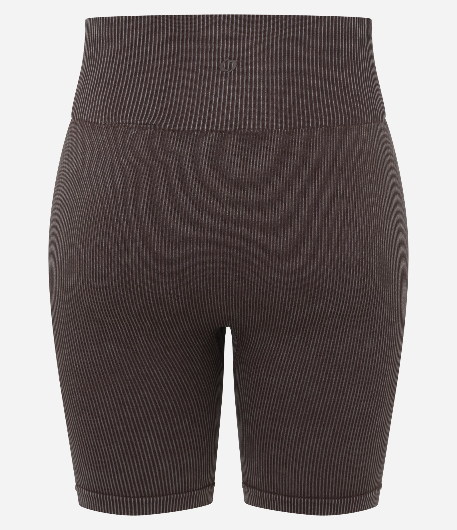 Bermuda Esportiva sem Costura com Cós Alto Marrom 7