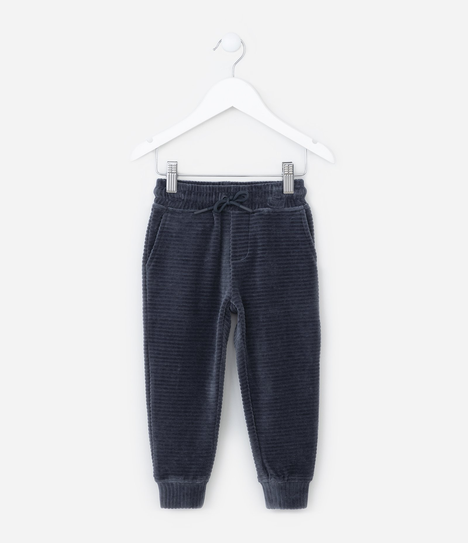 Calça Infantil em Veludo Canelada - Tam 1 a 5 Anos Azul 1