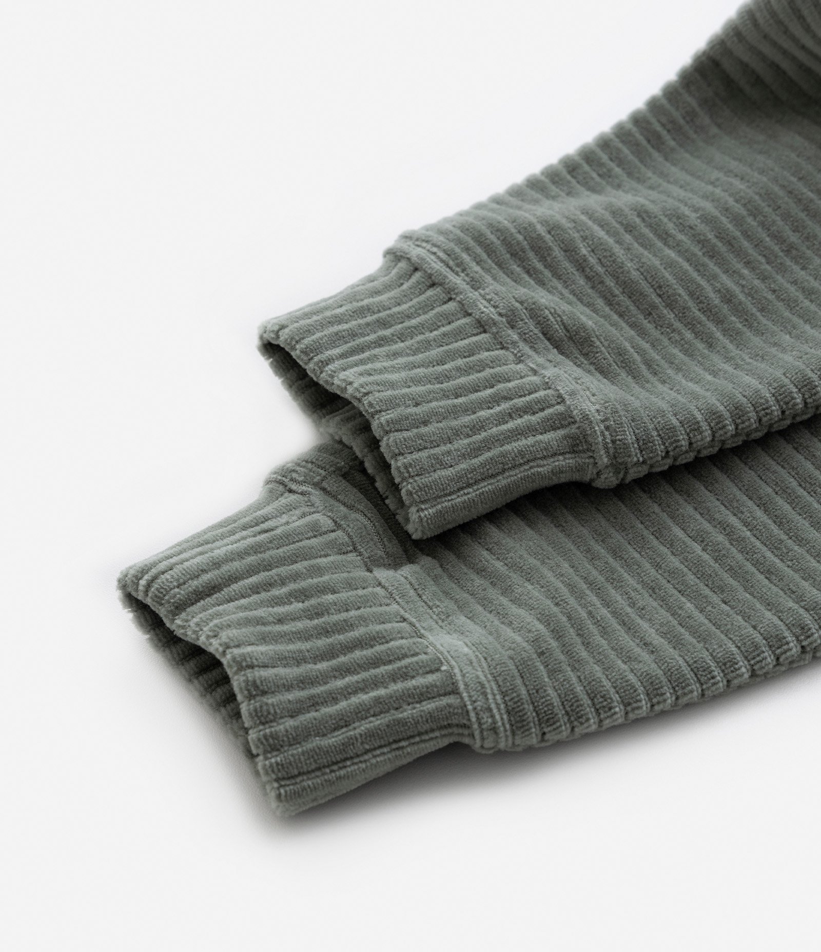 Calça Infantil em Veludo Canelada - Tam 1 a 5 Anos Verde 7