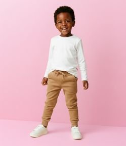 Calça Infantil em Veludo Canelada - Tam 1 a 5 Anos