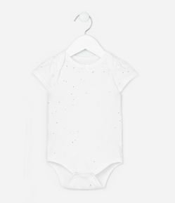 Body Infantil com Brilhinhos Aplicados - Tam 0 a 18 Meses