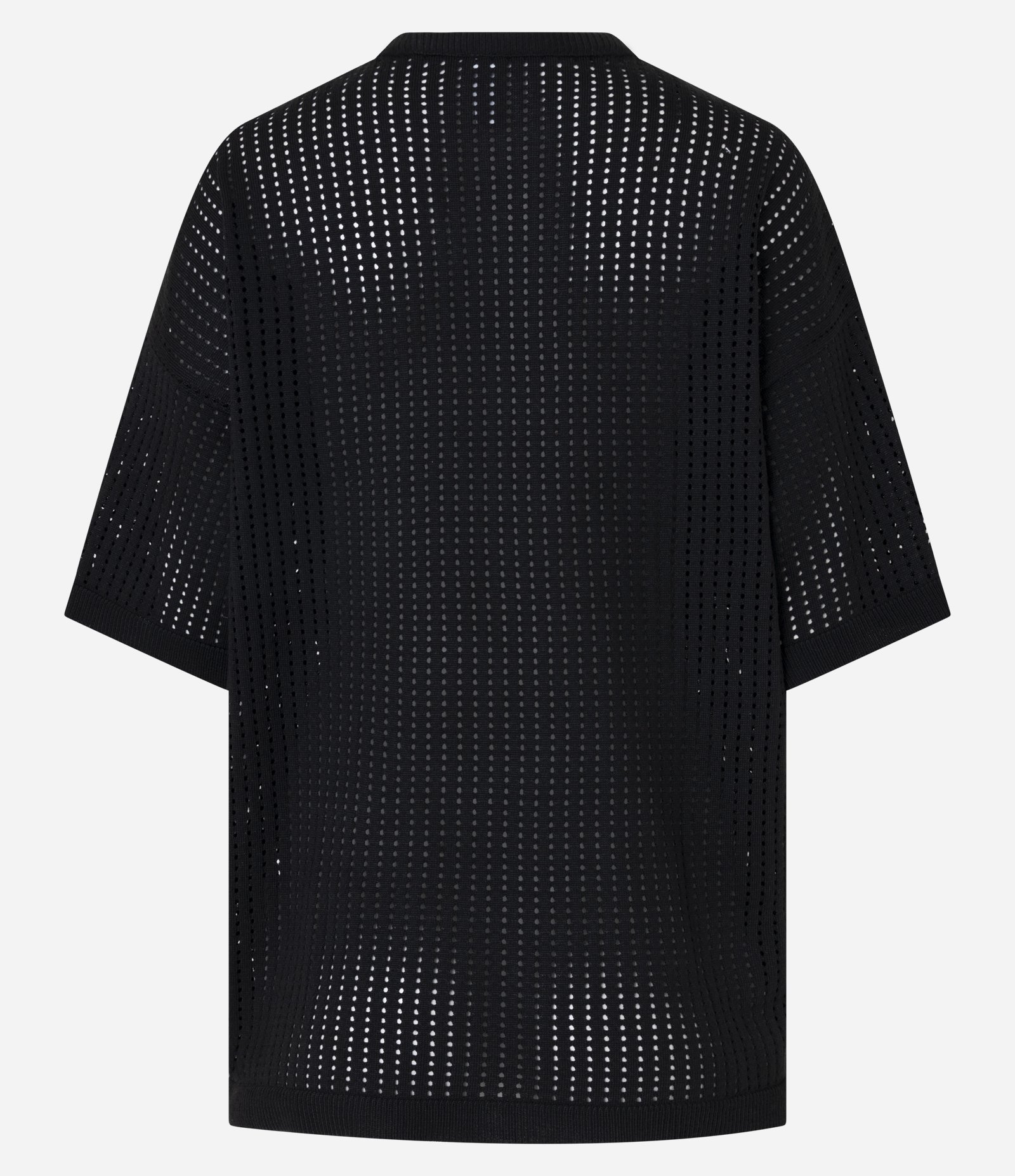 Camiseta Oversized Sportcore em Tricô Estampa Número 86 Preto 9