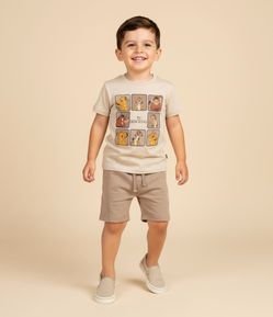 Camiseta Infantil com Estampa Rei Leão - Tam 1 a 6 Anos