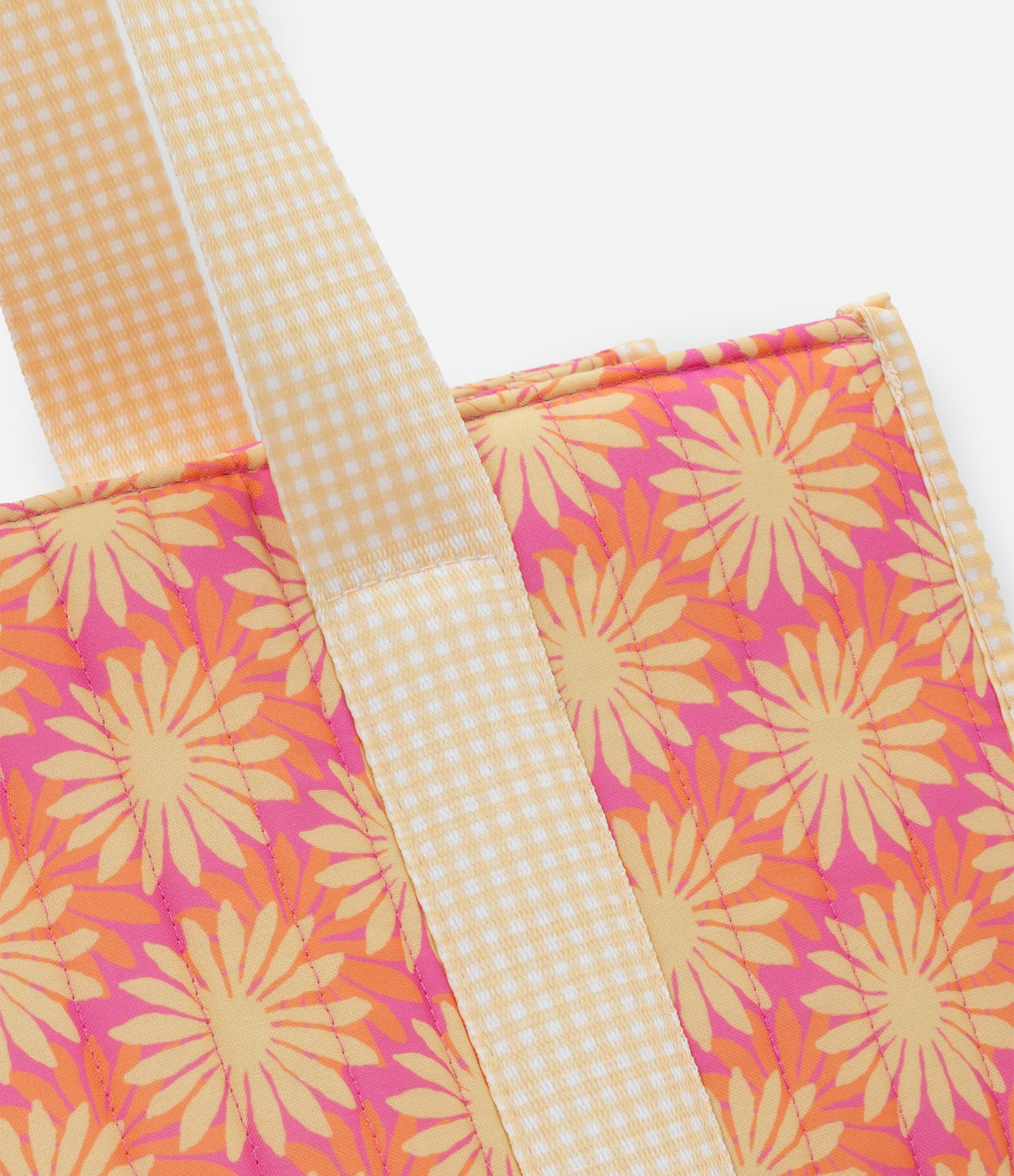 Bolsa de Praia Atoalhada com Estampa Floral Multicores 4