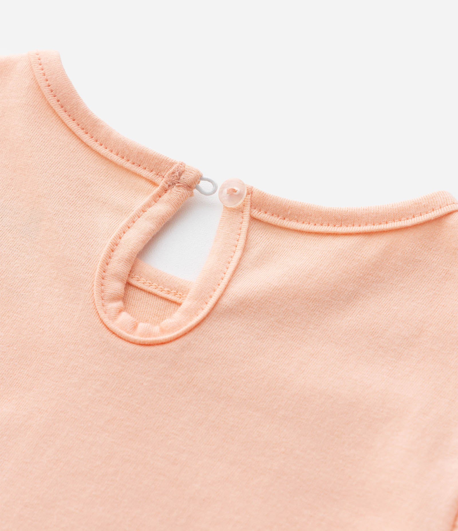 Conjunto Infantil em Cotton com Estampa Floral - Tam 0 a 18 Meses Laranja/Vermelho 10