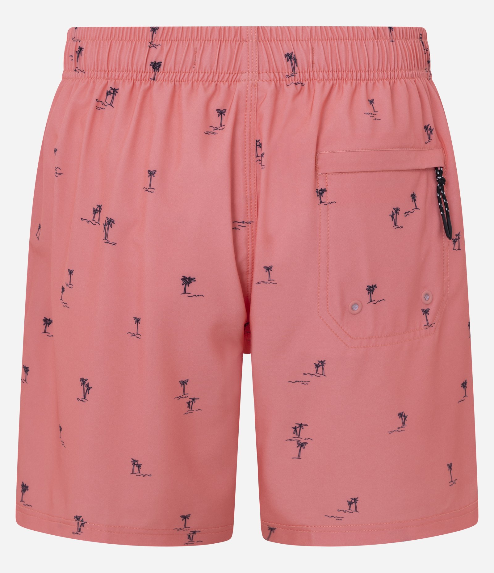 Bermuda de Banho em Microfibra com Estampa de Mini Coqueiros Rosa 5