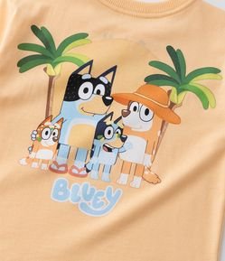 Camiseta Infantil Estampa Frente e Costas Bluey e Bingo - Tam 2 a 6 Anos
