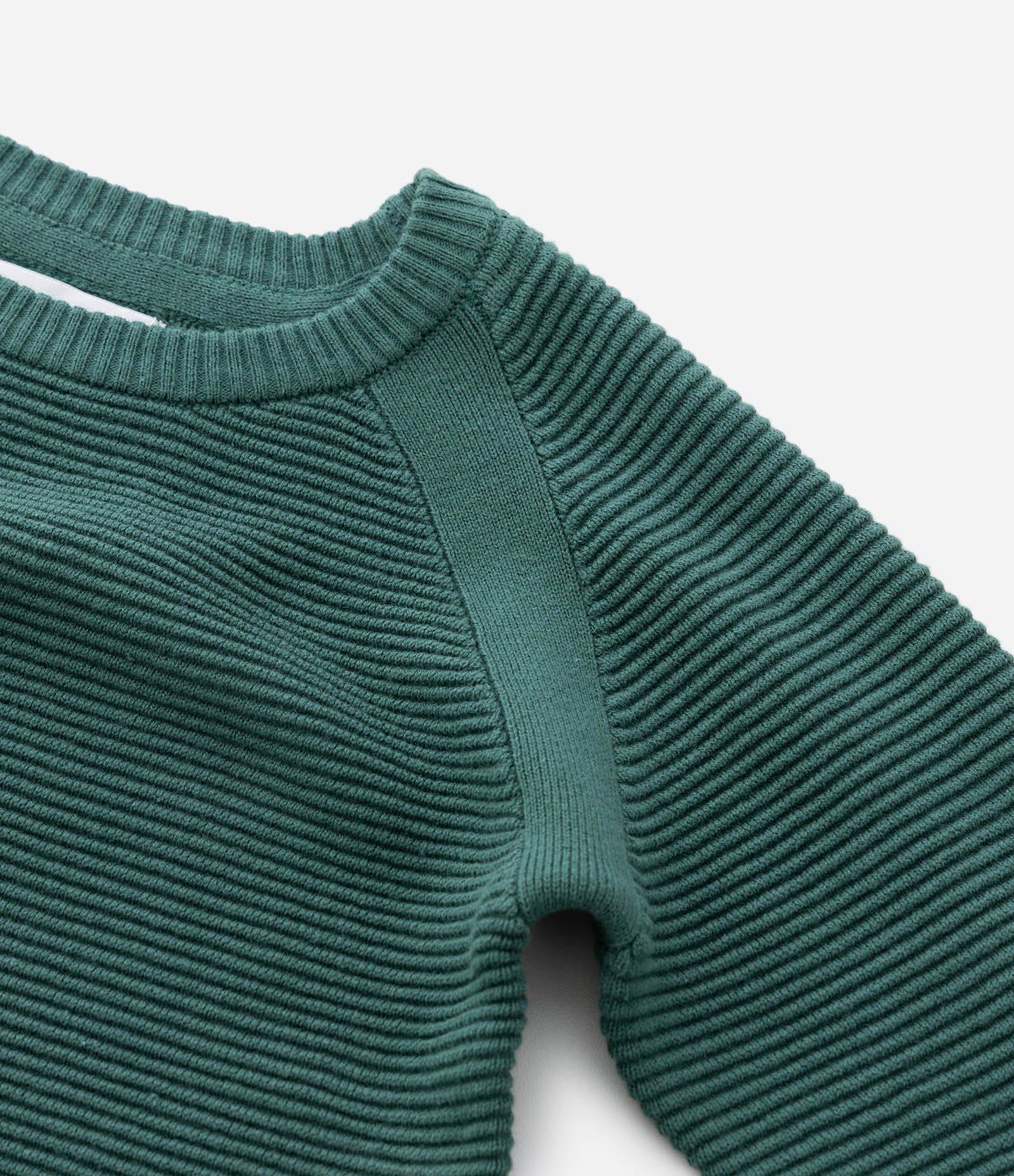 Casaco Infantil em Tricô Texturizado com Manga Raglan – Tam 1 a 4 Anos Verde 5
