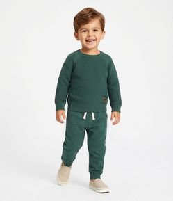 Casaco Infantil em Tricô Texturizado com Manga Raglan – Tam 1 a 4 Anos