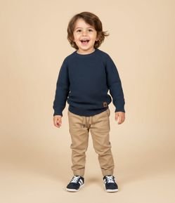 Casaco Infantil em Tricô Texturizado com Manga Raglan – Tam 1 a 4 Anos