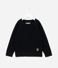 Casaco Infantil em Tricô Texturizado com Manga Raglan – Tam 1 a 4 Anos