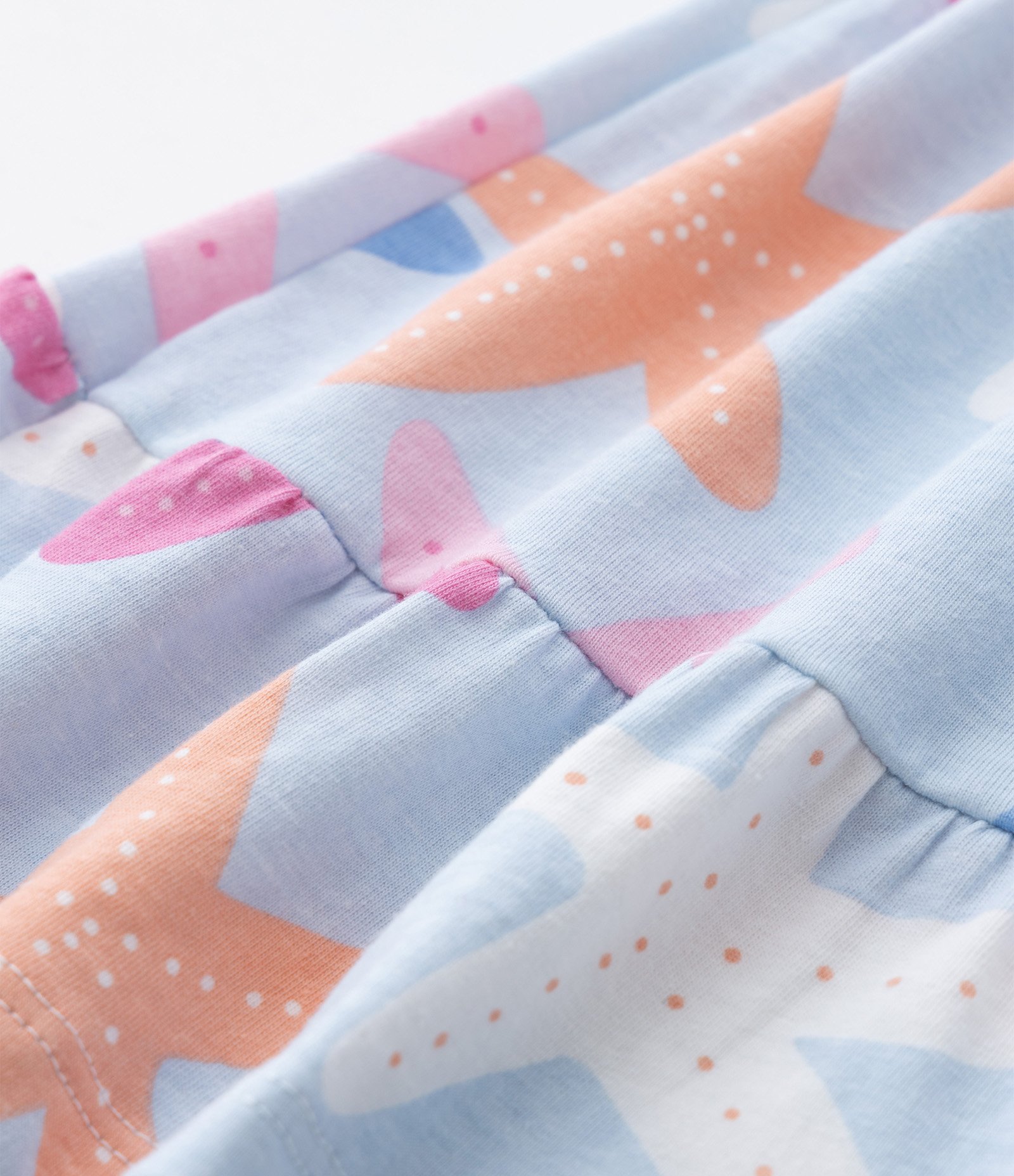 Vestido Infantil com Estampa de Estrelas - Tam 0 a 18 meses Azul 7