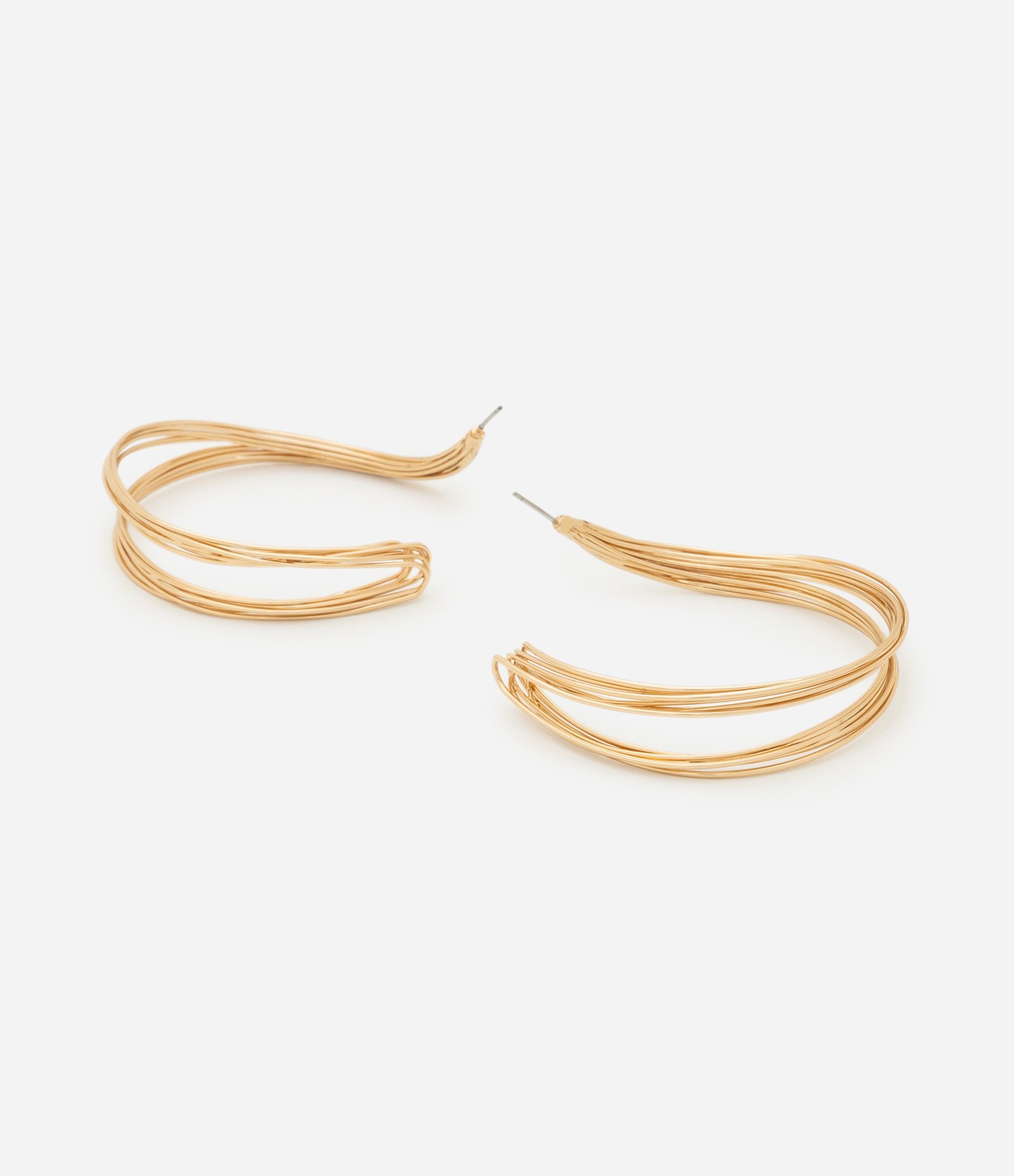 Brinco Argola Grande Aramado Dourado 2