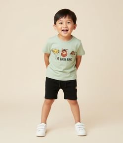 Camiseta Infantil com Estampa Rei Leão - Tam 1 a 6 Anos