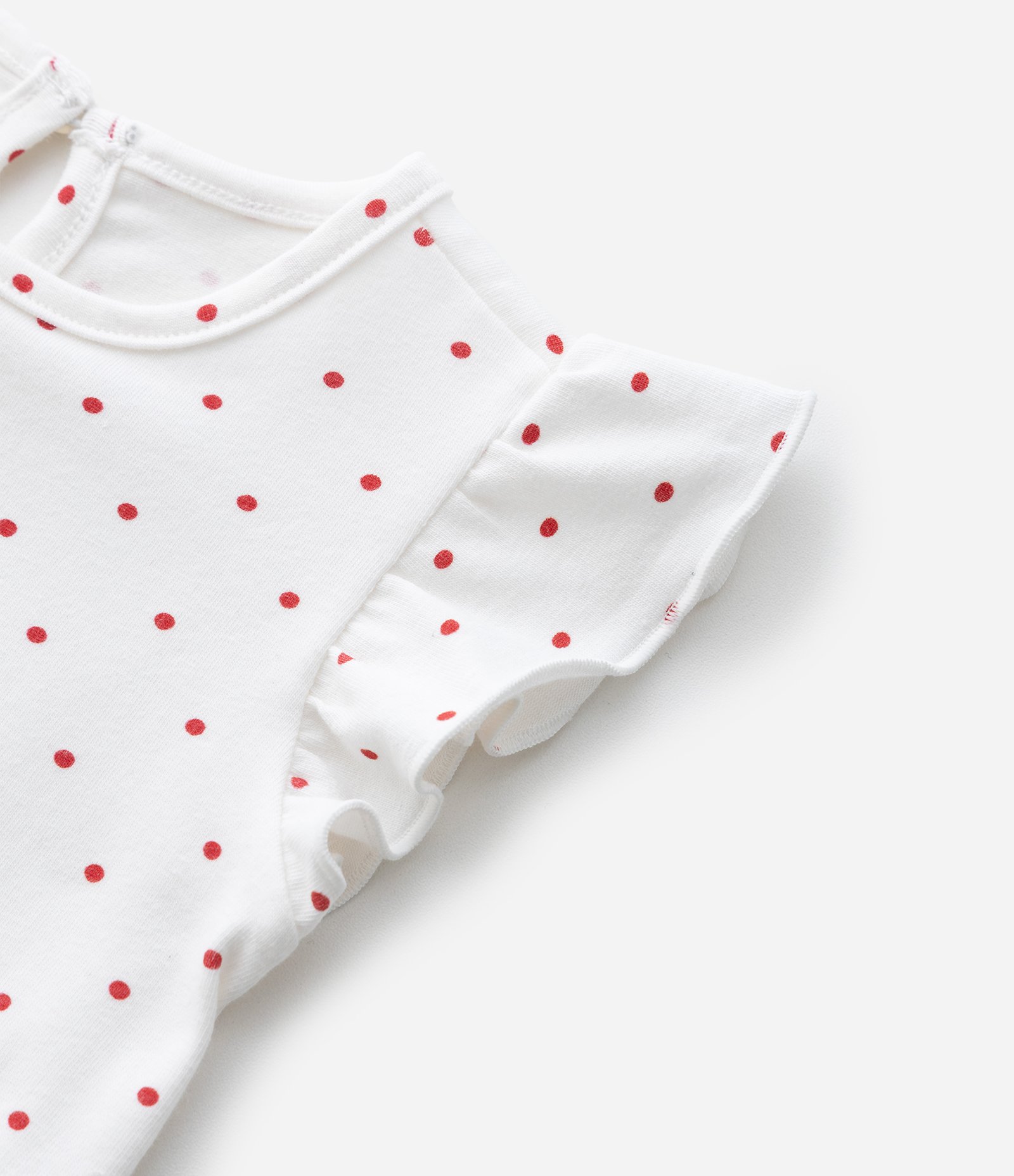 Conjunto Infantil com Estampa de Cereja - Tam 0 a 18 Meses Vermelho 6