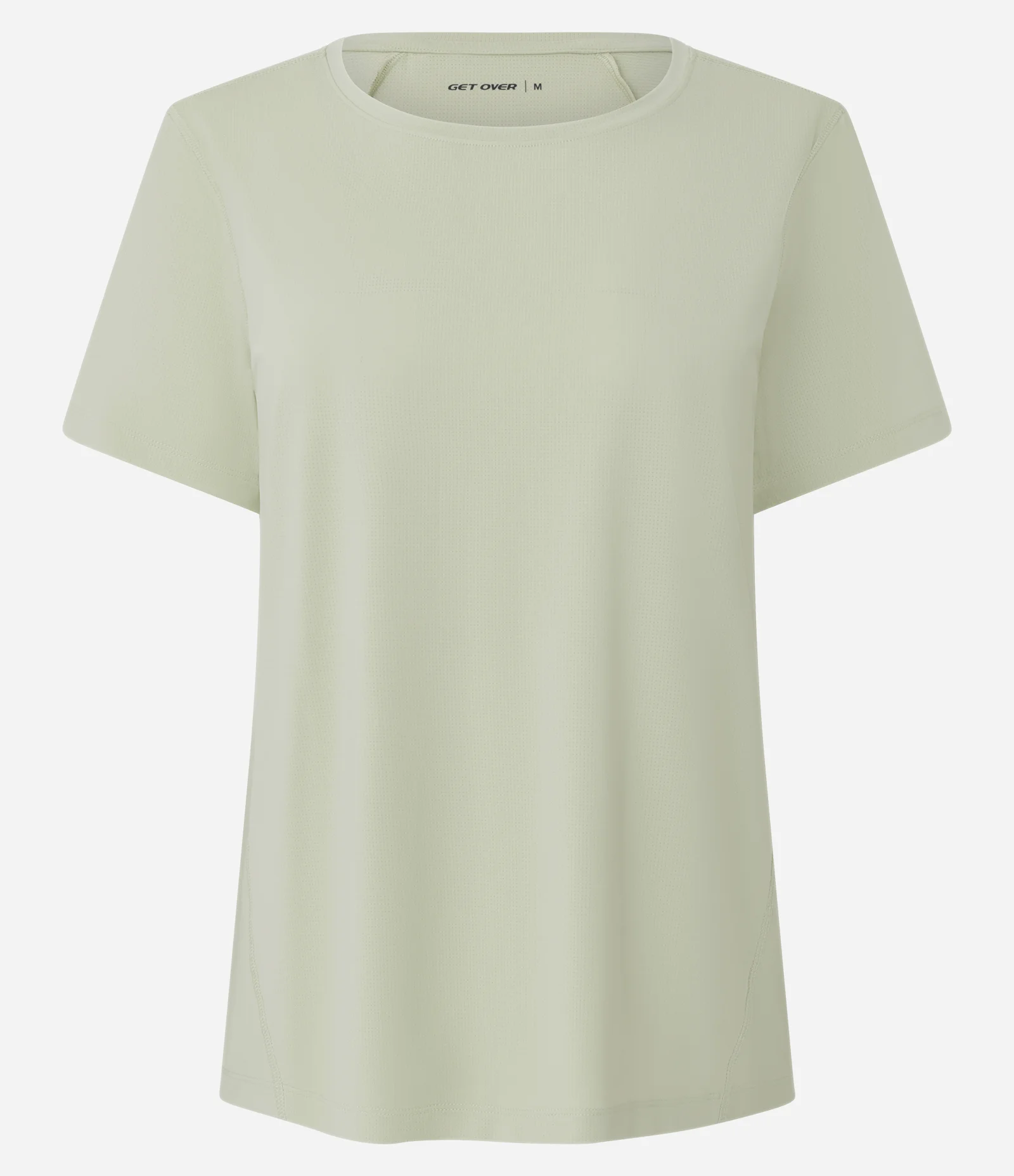 Camiseta Esportiva Manga Curta em Poliamida Verde 1