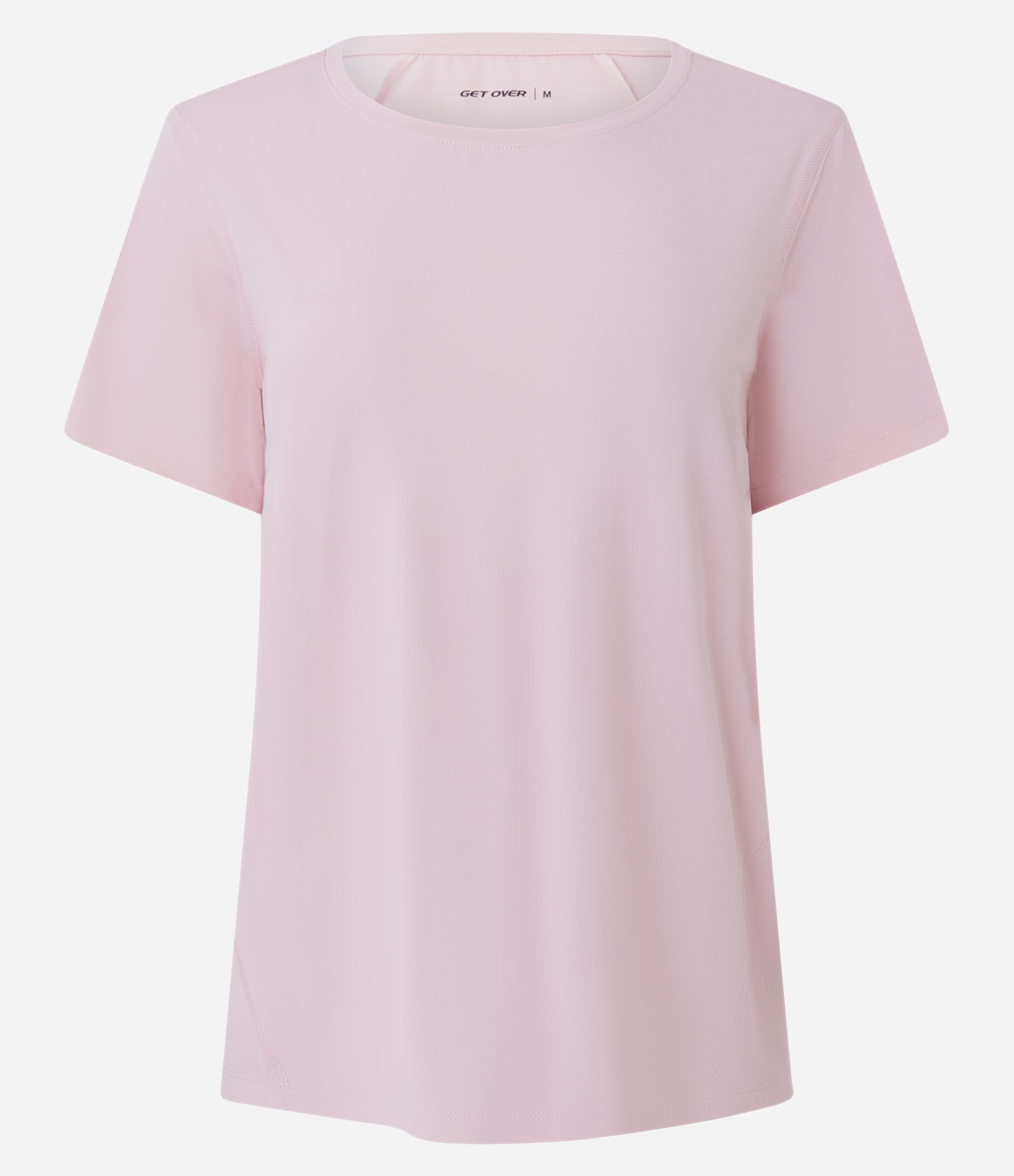 Camiseta Esportiva Manga Curta em Poliamida Rosa 5