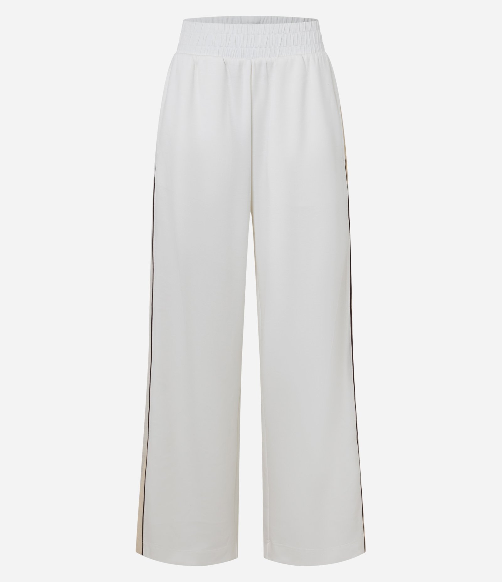 Calça Esportiva em Modal com Friso Contrastante Branco 5