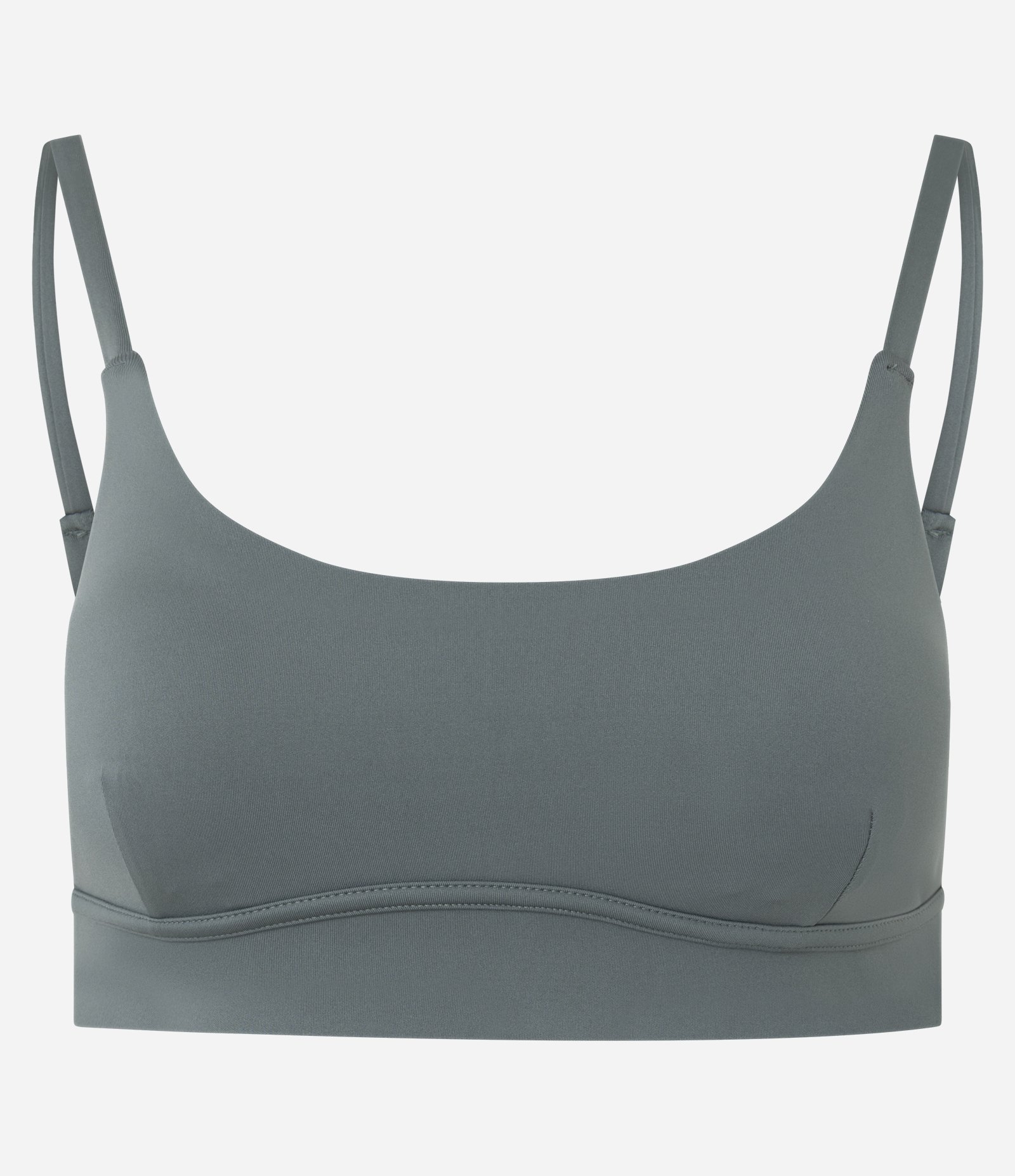 Top Esportivo com Bojo e Alças Finas Fixas Verde 1