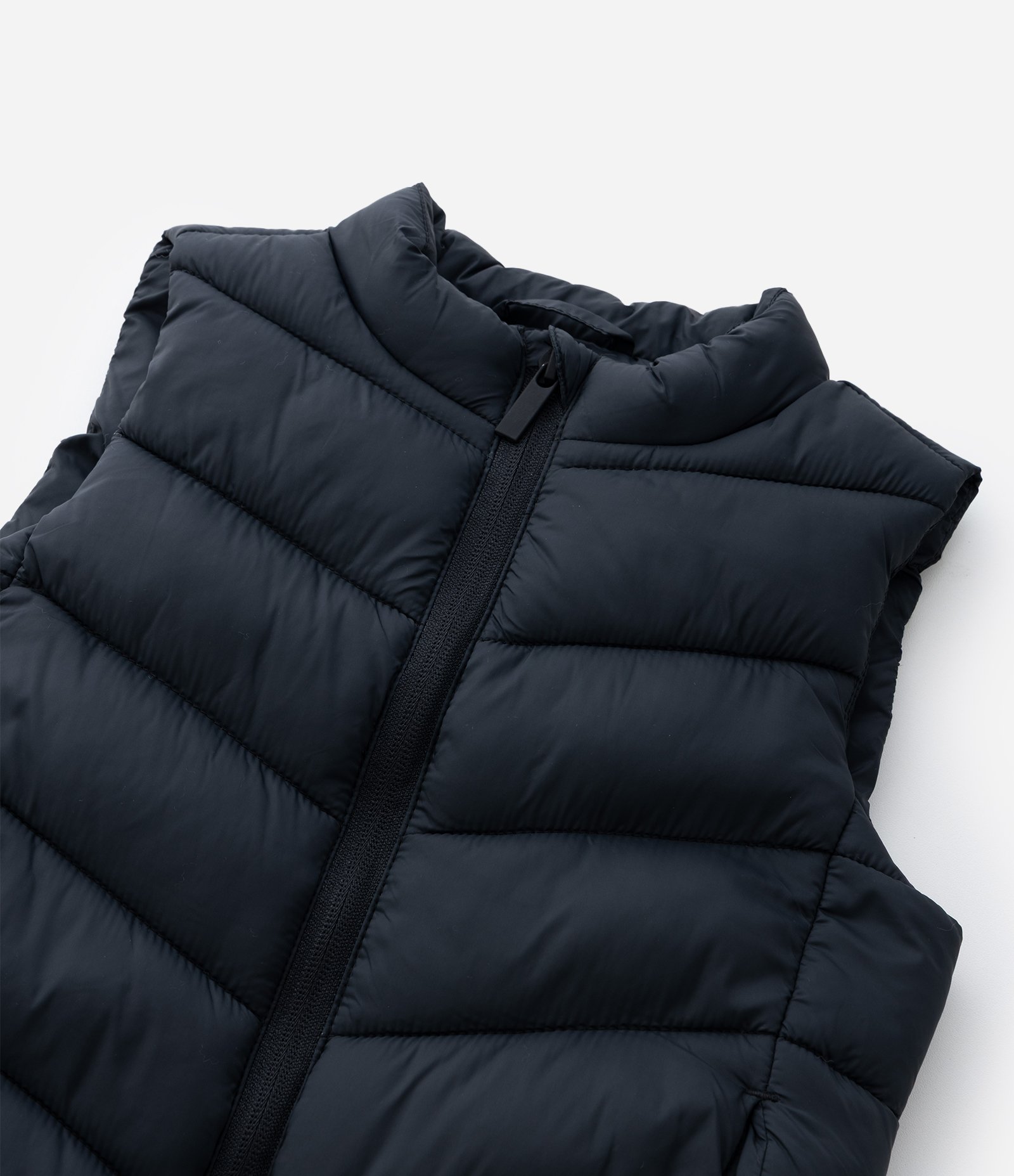 Colete Básico Infantil em Microfibra  com Gola Alta - Tam 1 A 4 Anos Preto 9