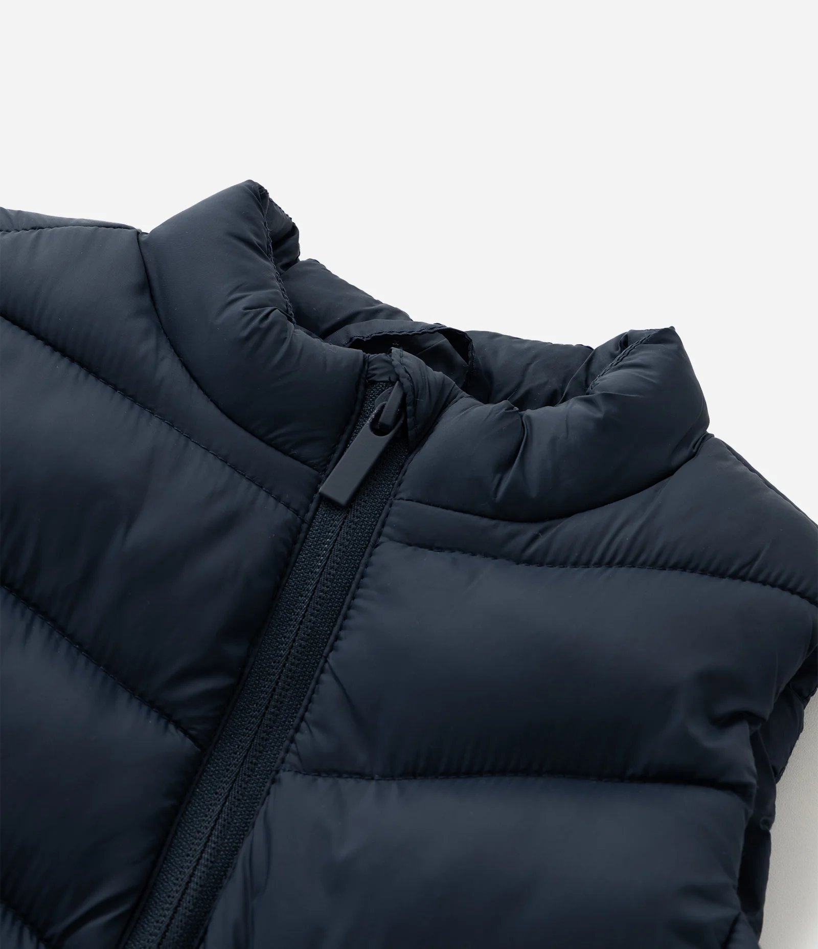 Colete Básico Infantil em Microfibra  com Gola Alta - Tam 1 A 4 Anos Azul Marinho 4