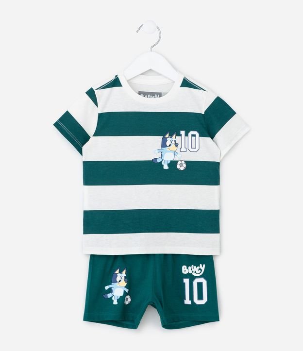 Pijama Infantil Curto com Estampa Bluey - Tam 2 a 6 Anos