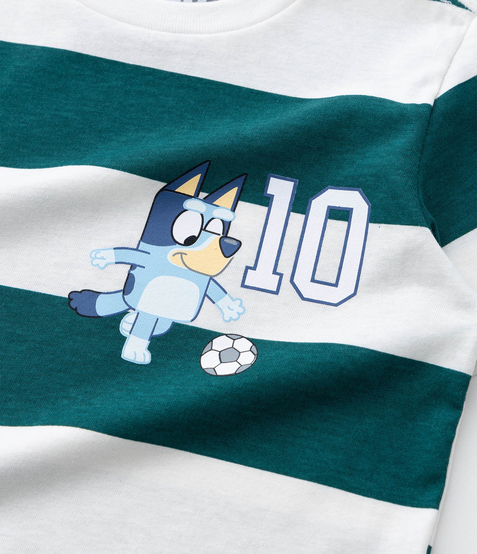 Pijama Infantil Curto com Estampa Bluey - Tam 2 a 6 Anos Verde 8