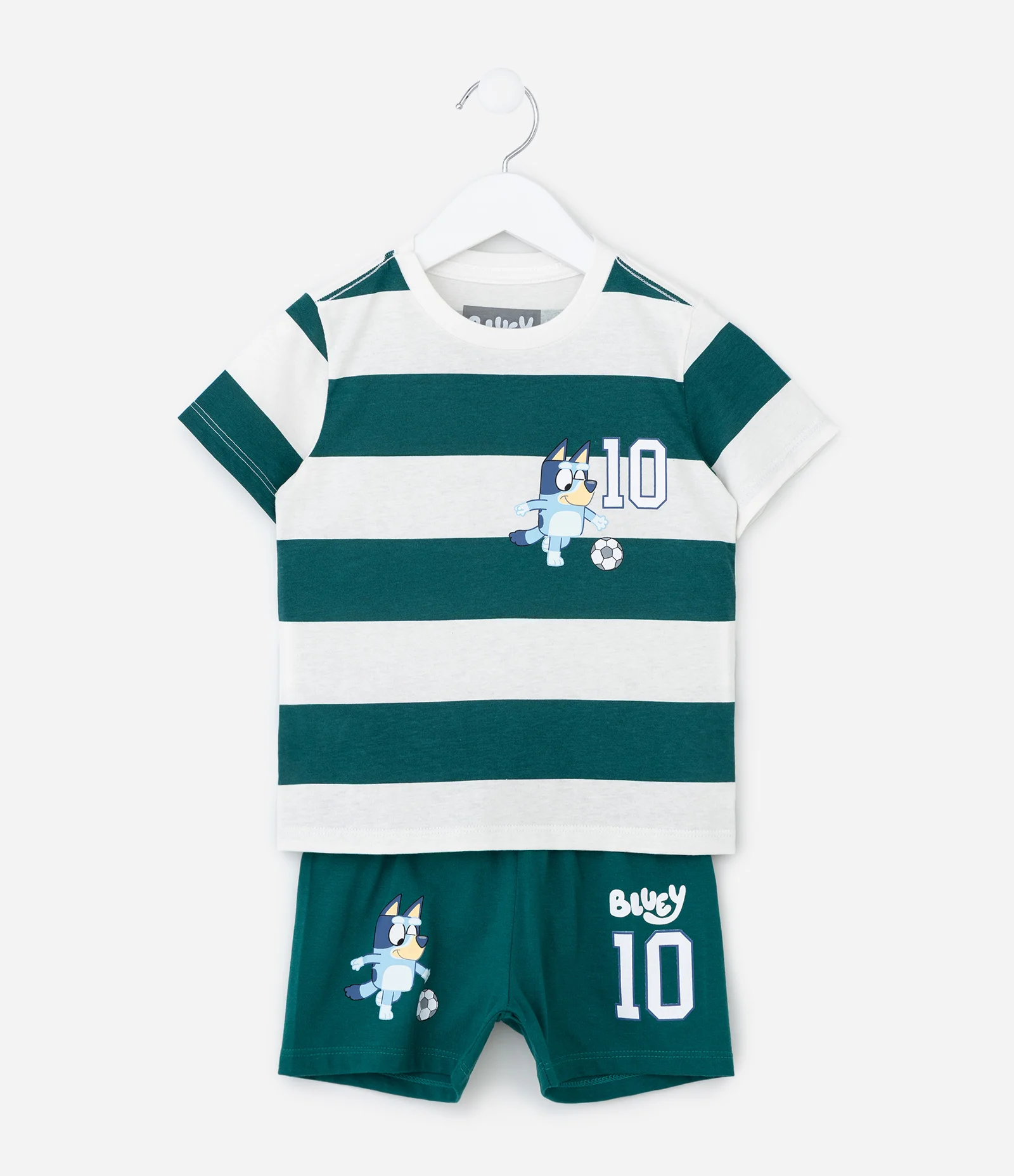 Pijama Infantil Curto com Estampa Bluey - Tam 2 a 6 Anos Verde 1