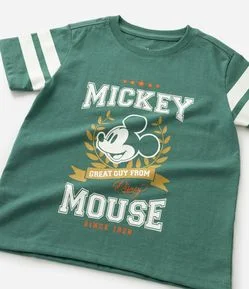 Camiseta Infantil com Estampa do Mickey Mouse - Tam 1 a 6 Anos