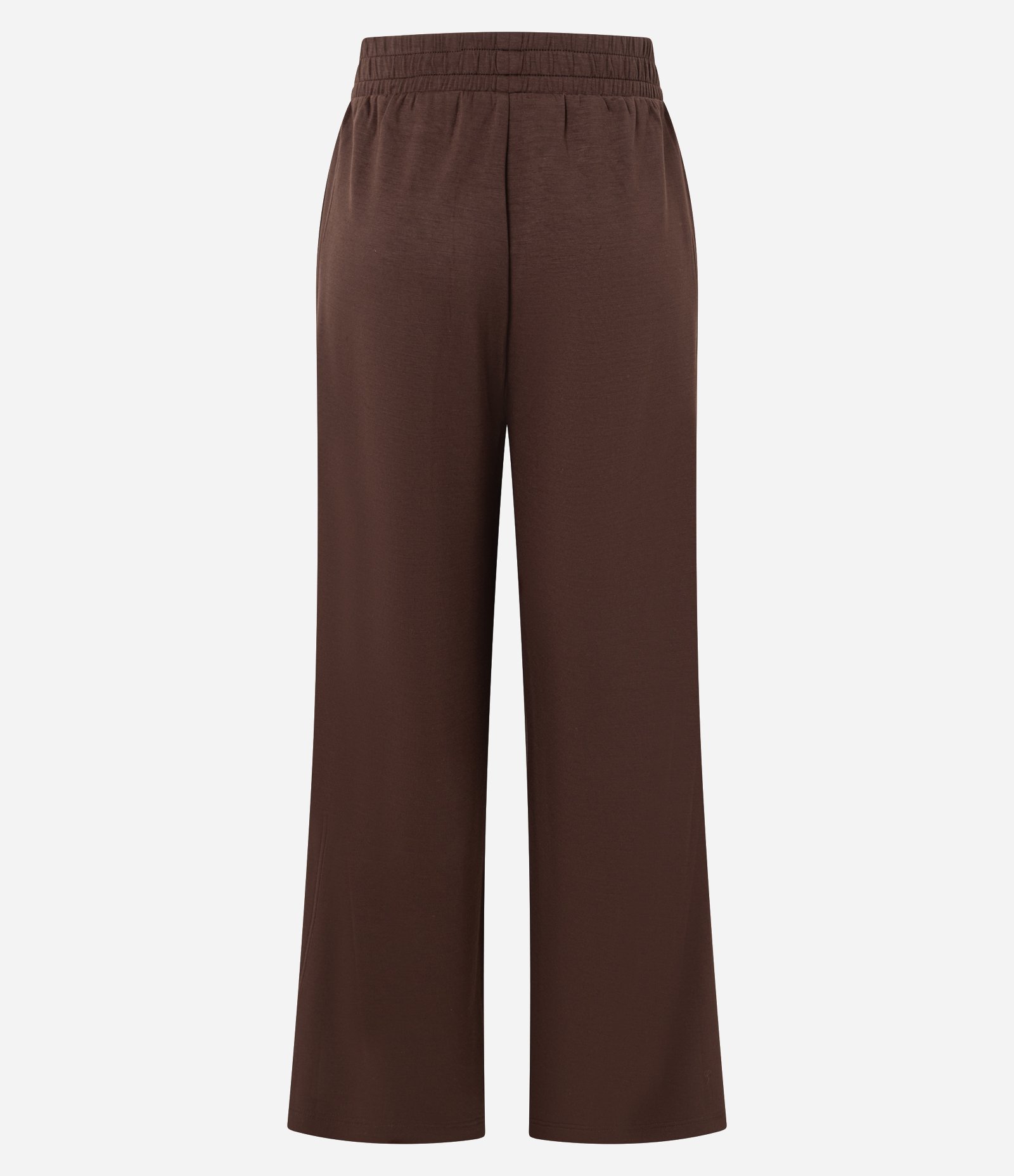 Calça Reta Esportiva com Detalhe Lateral Contrastante Marrom 7