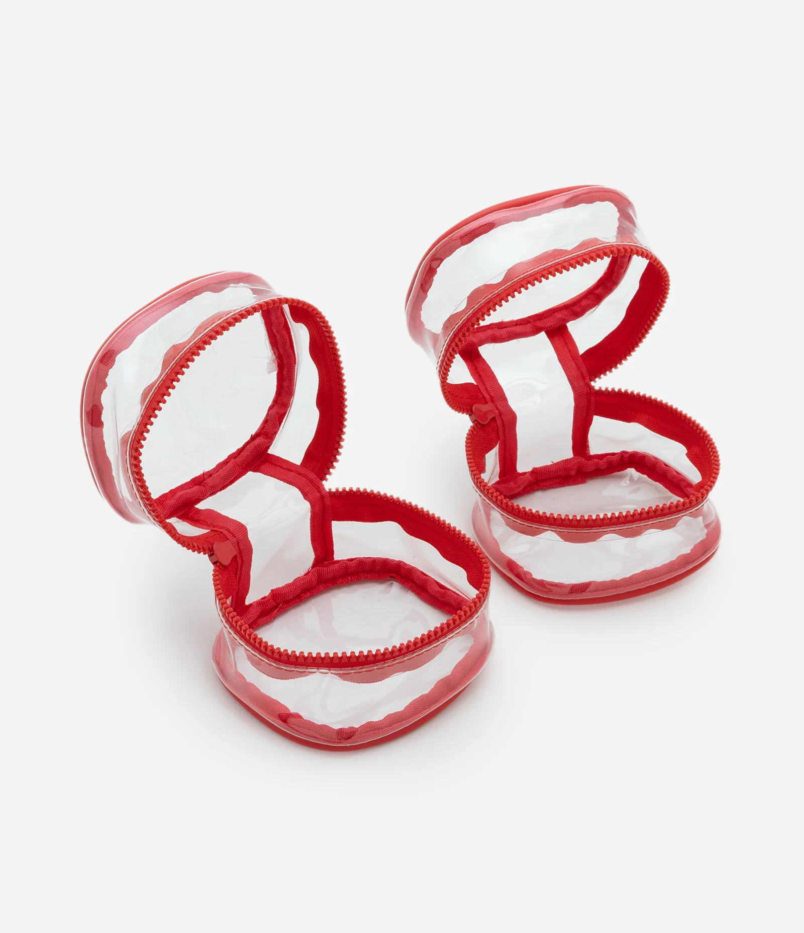 Kit 03 Nécessaires Transparentes com Estampa Hello Kitty Vermelho 2