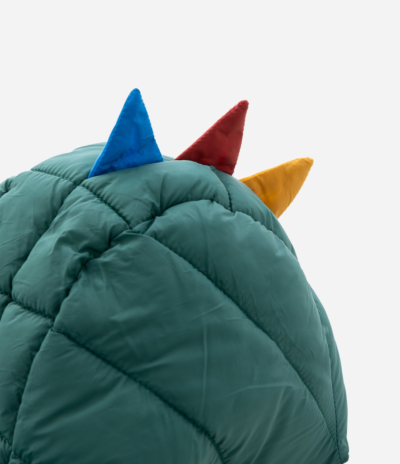 Jaqueta Infantil Puffer com Capuz de Dinossauro – Tam 1 a 6 Anos Azul/Verde 4