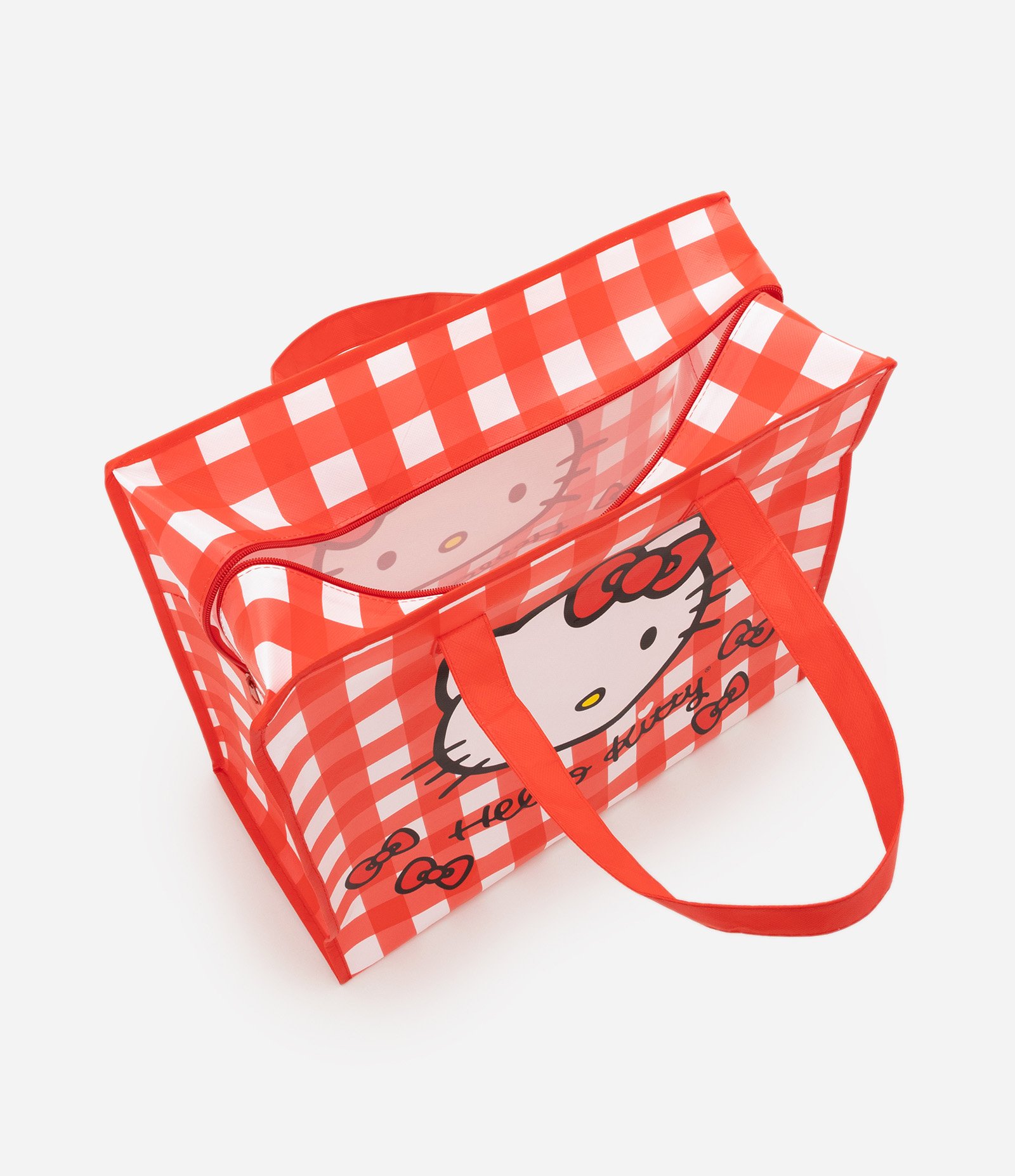 Sacola de Compras com Estampa Hello Kitty Vermelho 4