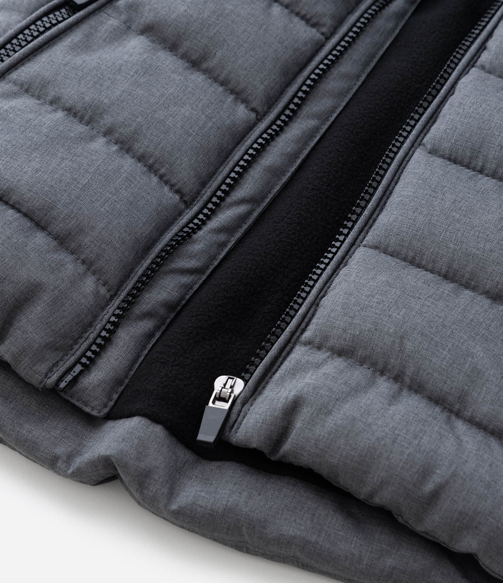 Jaqueta Infantil com Capuz e Recorte Texturizado – Tam 1 a 4 Anos Cinza 6