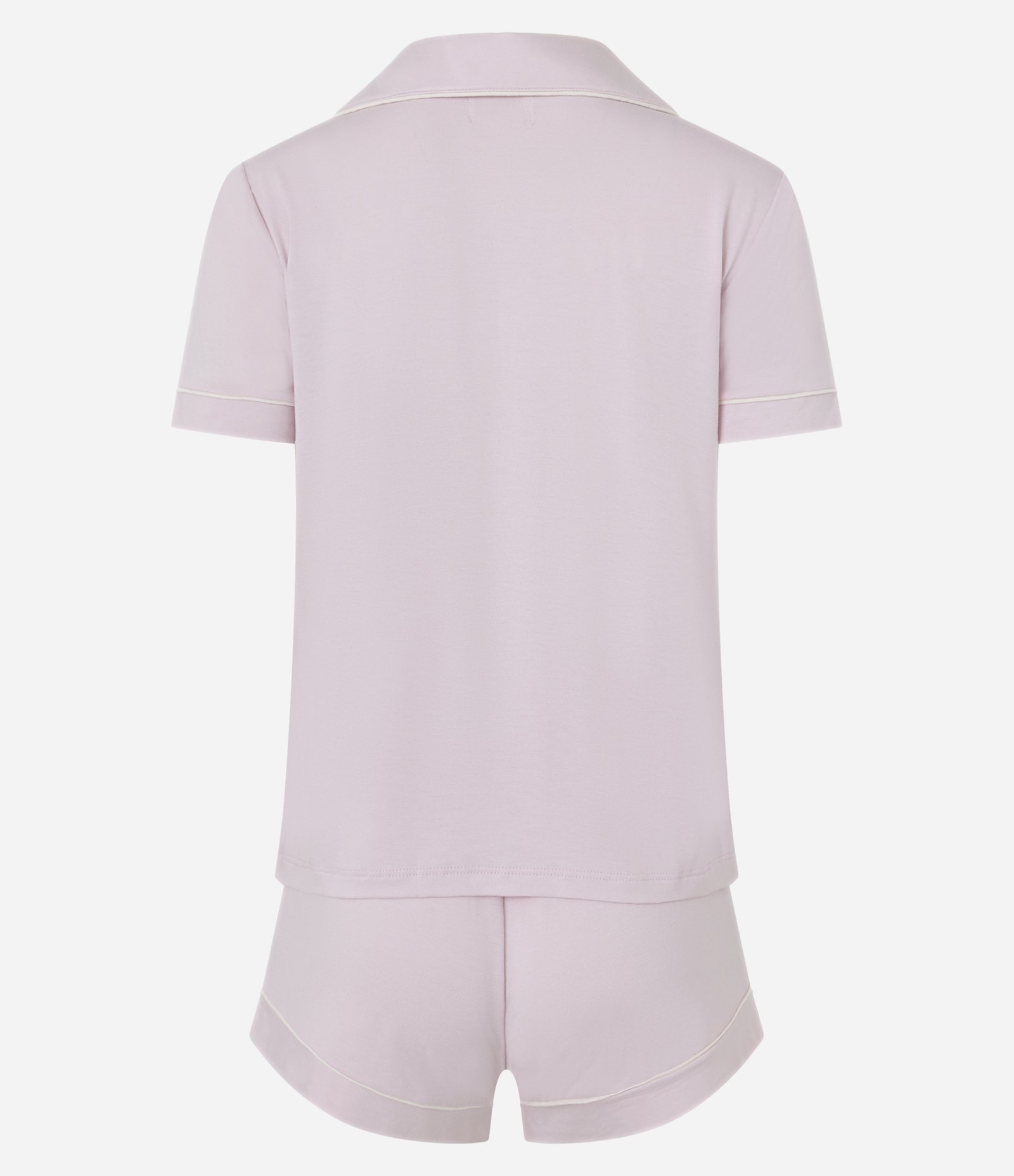 Pijama Short Doll em Viscose com Viés Contrastante Lilás 6