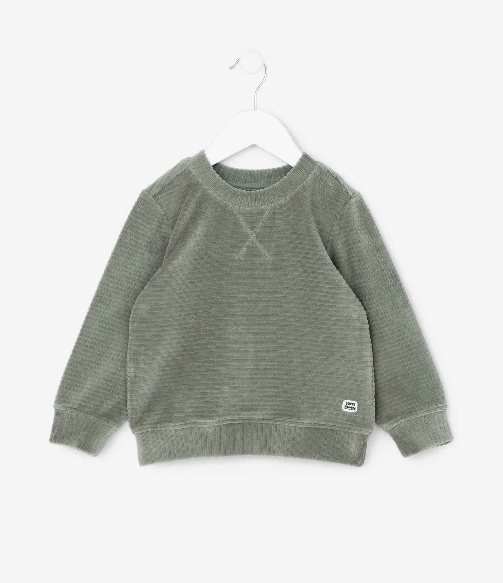 Casaco Infantil em Veludo Canelado – Tam 1 a 5/6 Verde 2