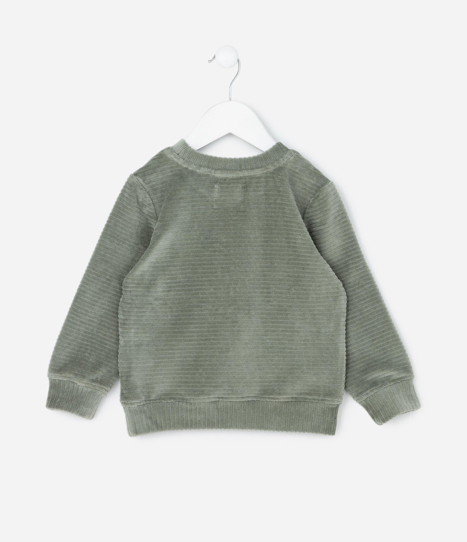 Casaco Infantil em Veludo Canelado – Tam 1 a 5/6 Verde 3