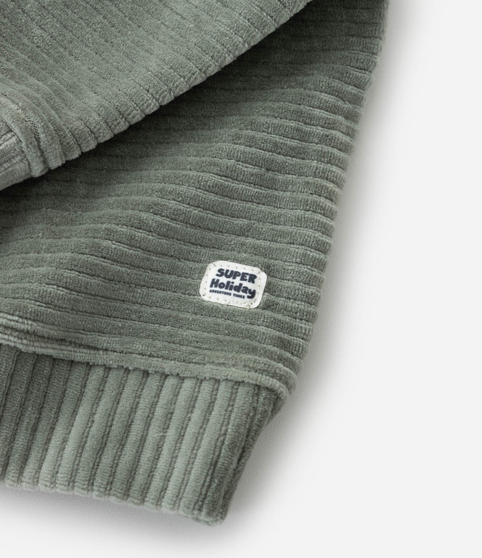 Casaco Infantil em Veludo Canelado – Tam 1 a 5/6 Verde 5