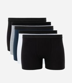 Kit 5 de Cueca Boxer em Algodão